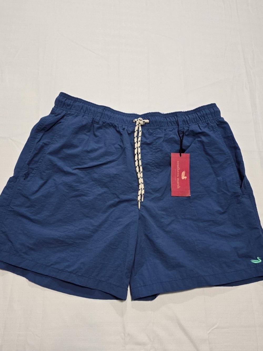 NEW WITH TAGS- Southern Marsh Navy Swim Trunks with Contrast Drawstring